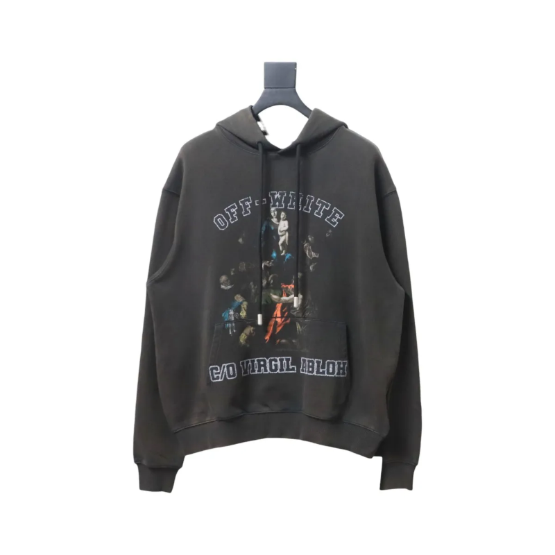 OFF-WHT-Graphic-Print-Cotton-Drawstring-Hoodie-1_800x800 OFF WHT Graphic Print Cotton Drawstring Hoodie - Image 1
