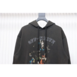 OFF WHT Graphic Print Cotton Drawstring Hoodie - Image 5