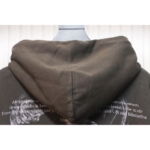 OFF WHT Logo Print Cotton Hoodie Brown Black - Image 6