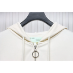 OFF WHT Pascal Arrow Zipped Hoodie White - Image 3