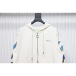 OFF WHT Pascal Arrow Zipped Hoodie White - Image 4