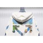 OFF WHT Pascal Arrow Zipped Hoodie White - Image 8