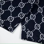 GG Shorts Monogram Stripe Navy - Image 7