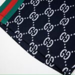 GG Shorts Monogram Stripe Navy - Image 8