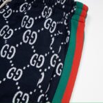 GG Shorts Monogram Stripe Navy - Image 6