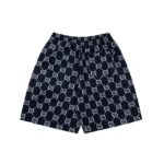 GG Shorts Monogram Stripe Navy - Image 2