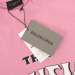 BLNCG T-shirt Graphic Slogan Distressed Pink - Image 5
