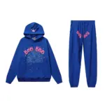 SPDR Angel Number Hoodie and Sweatpant Set Blue