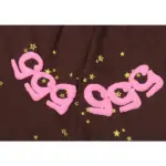 SPDR Angel Number Sweatpants Brown Black Drawstring - Image 4