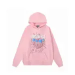 SPDR Spider Web Print Gothic Atlanta Hoodie Pink