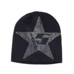 SPDR Star Rhinestone Skully Black