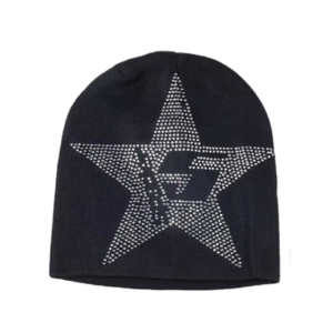 SPDR Star Rhinestone Skully Black