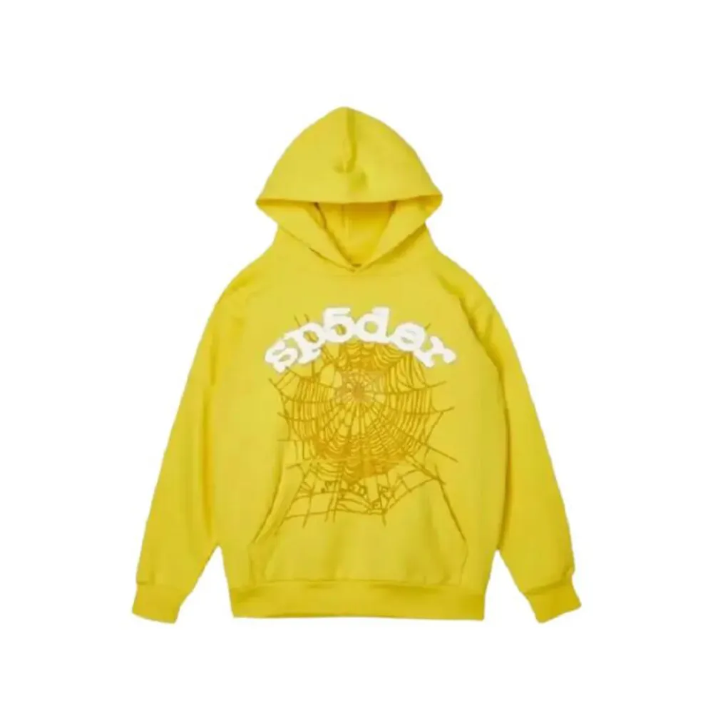 SPDR-White-Letters-Yellow-Hoodie-1 SPDR White Letters Yellow Hoodie - Image 1