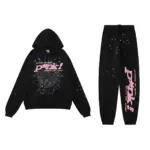 SPDR Young Thug Punk Hoodie and Sweatpant Set Black