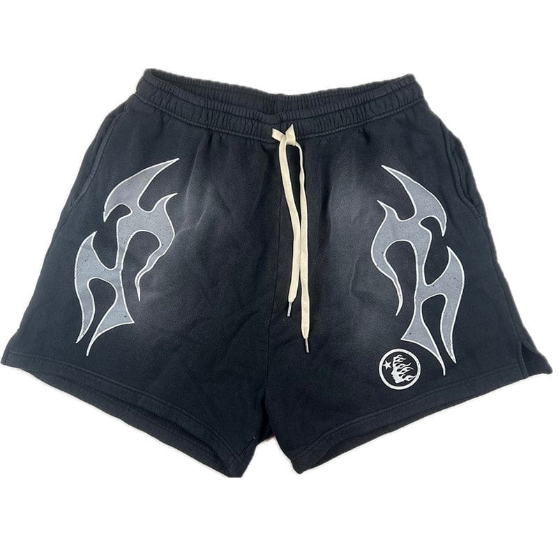 Sem-Titulo-1_6a3f90e5-28c6-4c0e-bbab-19c80ee47e96 HLSTR Flame Shorts Black - Image 1