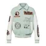 LV Jacket Leather and Wool Varsity