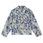 LV Jacket Distressed Floral Denim - Image 7
