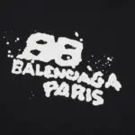 BLNCG Paris Graffiti Logo Hoodie Black BL003 - Image 4