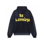 BLNCG Hoodie BB Distressed Logo Black BL063 - Image 3