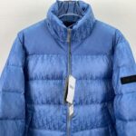 CD Oblique Blue Puffer Jacket - Image 5