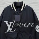 LV Jacket Lovers’ Nylon Crystal Baseball - Image 10