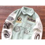 LV Jacket Leather and Wool Varsity - Image 14