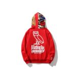 BP Hoodie Shark Camo OVO Red (REVERSE) - Image 2