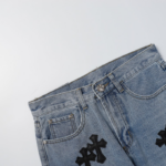 CHRM HRTS Shorts Black Cross Denim - Image 13
