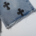 CHRM HRTS Shorts Black Cross Denim - Image 4
