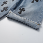 CHRM HRTS Shorts Black Cross Denim - Image 6