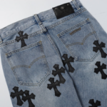 CHRM HRTS Shorts Black Cross Denim - Image 10
