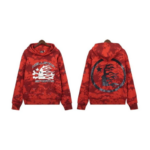 HLSTR Sports Tie-Dye Skull Hoodie Red