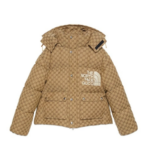 GG x TNF Print Jacket Beige/Ebony