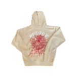 SPDR Spider Web Print Gothic Beige Hoodie