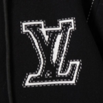 LV Hoodie Embroidered Zip - Image 4