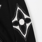 LV Hoodie Embroidered Zip - Image 5