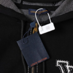 LV Hoodie Embroidered Zip - Image 6