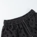 LV Shorts Monogram Grey Black - Image 4