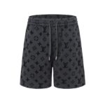 LV Shorts Monogram Grey Black