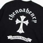 CHRM HRTS Sweatshirt Cross Print Black CH049 - Image 3