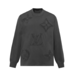 LV Sweatshirt Monogram Embroidered