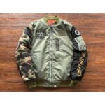 BP x OVO Jacket Loose Fit MA-1 Olive Drab - Image 2