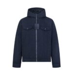 LV Jacket Denim Hooded Monogram - Image 2