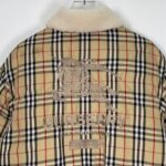 BRBRY X SPRM Jacket Plaid Shearling Collar - Image 8