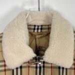 BRBRY X SPRM Jacket Plaid Shearling Collar - Image 9