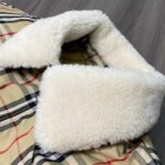 BRBRY X SPRM Jacket Plaid Shearling Collar - Image 3