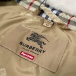 BRBRY X SPRM Jacket Plaid Shearling Collar - Image 5