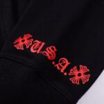 CHRM HRTS Hoodie Red Logo Print CH071 - Image 5