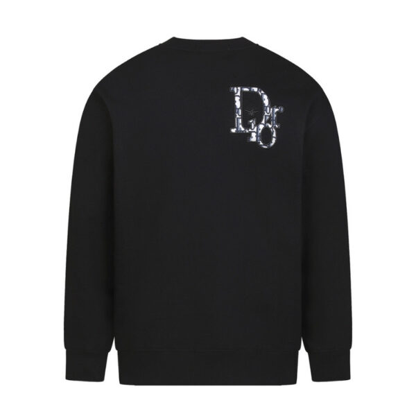 fdfsdf02365-3-600x600-1 CD Sweatshirt Black Oversized Logo Crewneck DO054 - Image 1
