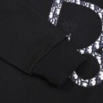 CD Sweatshirt Black Oversized Logo Crewneck DO054 - Image 6